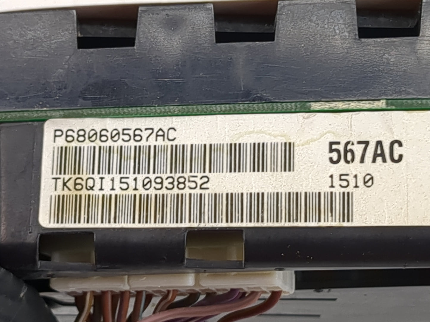 2010 Dodge Challenger Instrument Cluster Speedometer Gauges P/N:P68060567AC TK6QI151093852 Miles: Fits OEM Used Auto Parts -