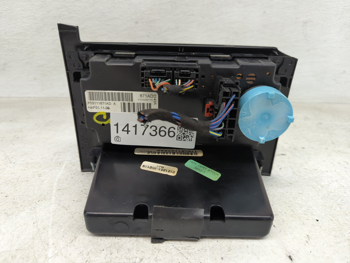 2008-2010 Dodge Charger Climate Control Module Temperature AC/Heater Replacement P/N:P55111871AD Fits Fits 2008 2009 2010 OE