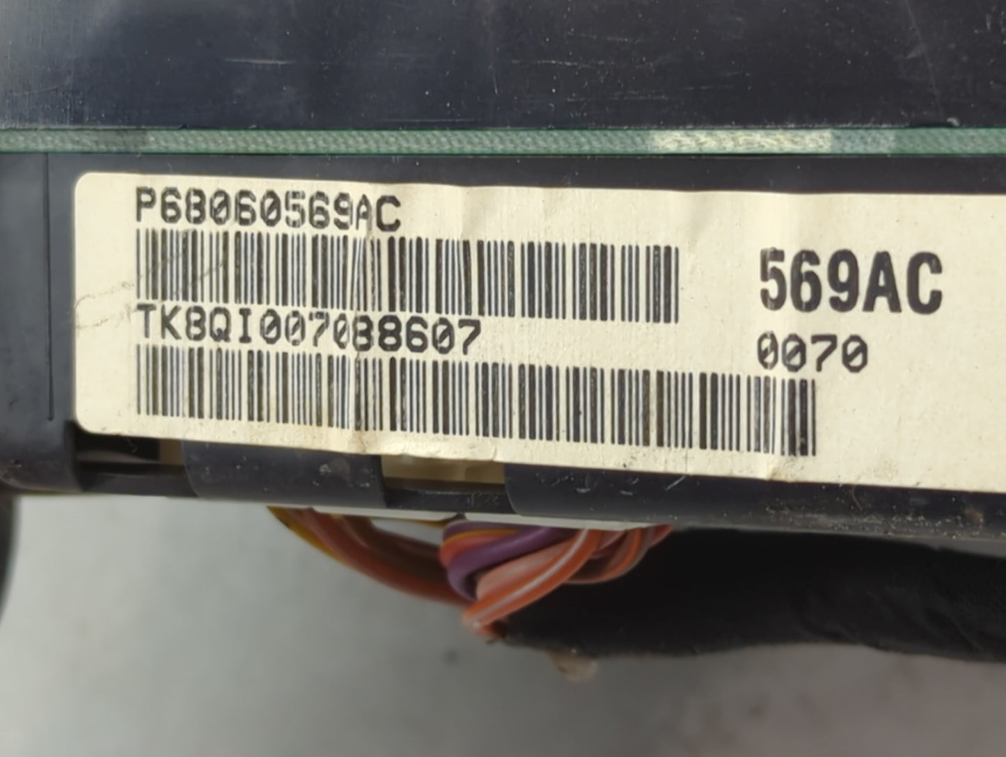 2010 Dodge Charger Instrument Cluster Speedometer Gauges P/N:P68060569AC Miles:110K Fits OEM Used Auto Parts - Oemusedautopa