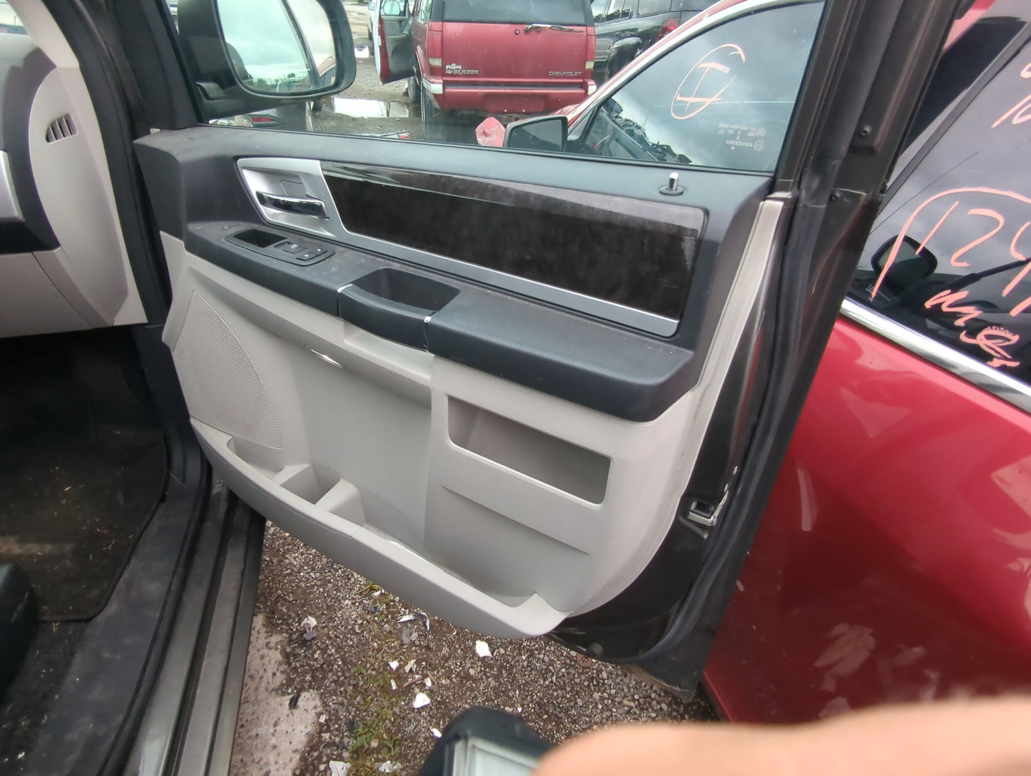 2010 Dodge Grand Caravan Front Right Passenger Interior Door Panel Trim - Oemusedautoparts1.com