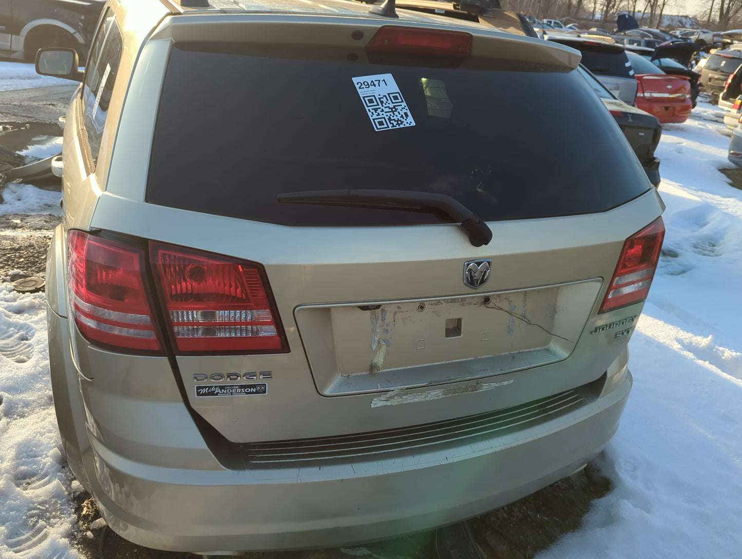2010 Dodge Journey Trunk/decklid/hatch/tailgate Oem - Oemusedautoparts1.com