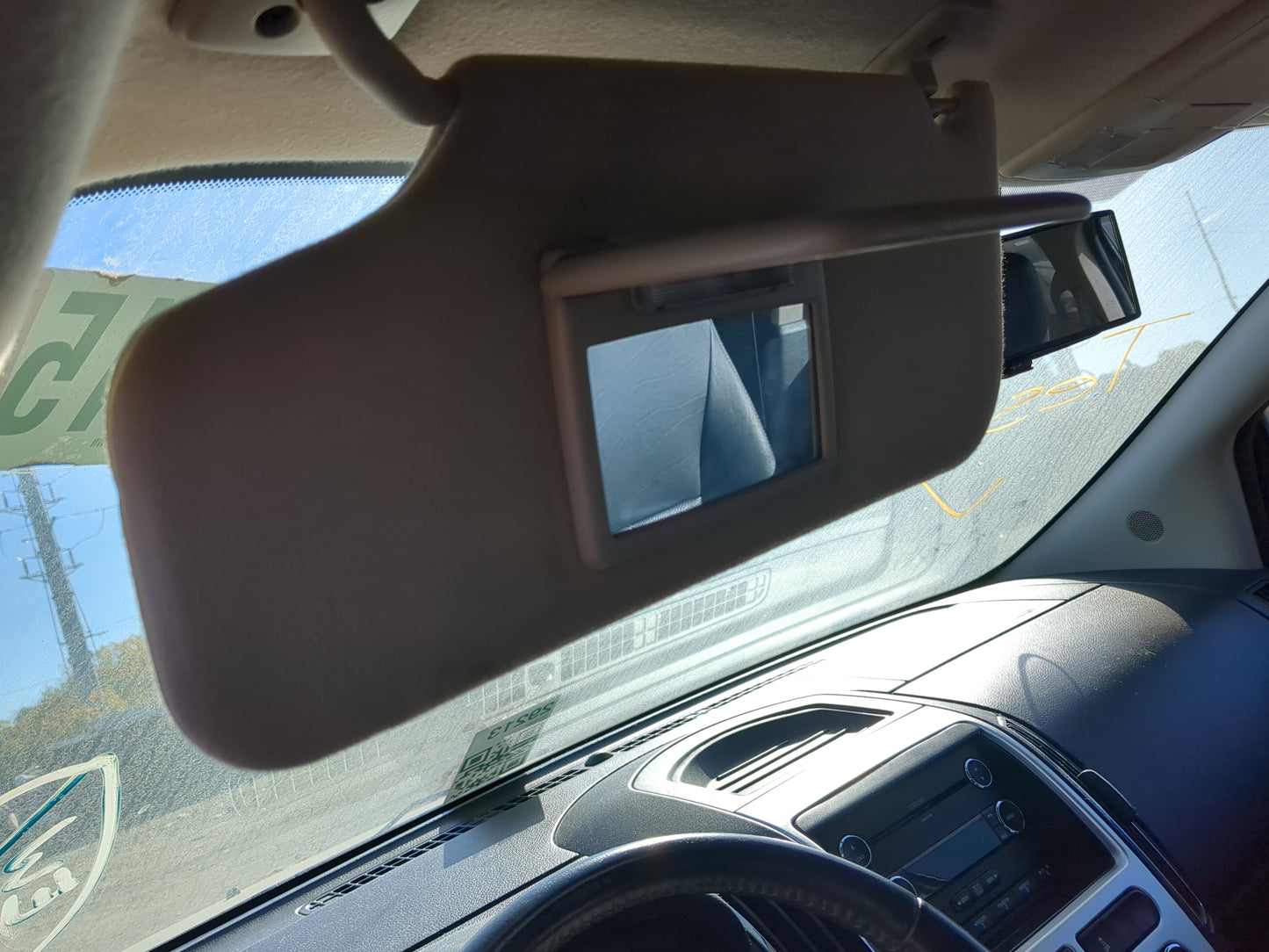 2007-2010 Ford Edge Sun Visor Shade Replacement Driver Left Mirror Fits Fits 2007 2008 2009 2010 OEM Used Auto Parts - Oemus