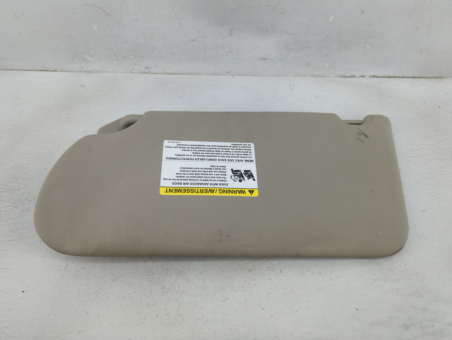 2009-2012 Ford Flex Sun Visor Shade Replacement Passenger Right Mirror Fits Fits 2009 2010 2011 2012 OEM Used Auto Parts - O