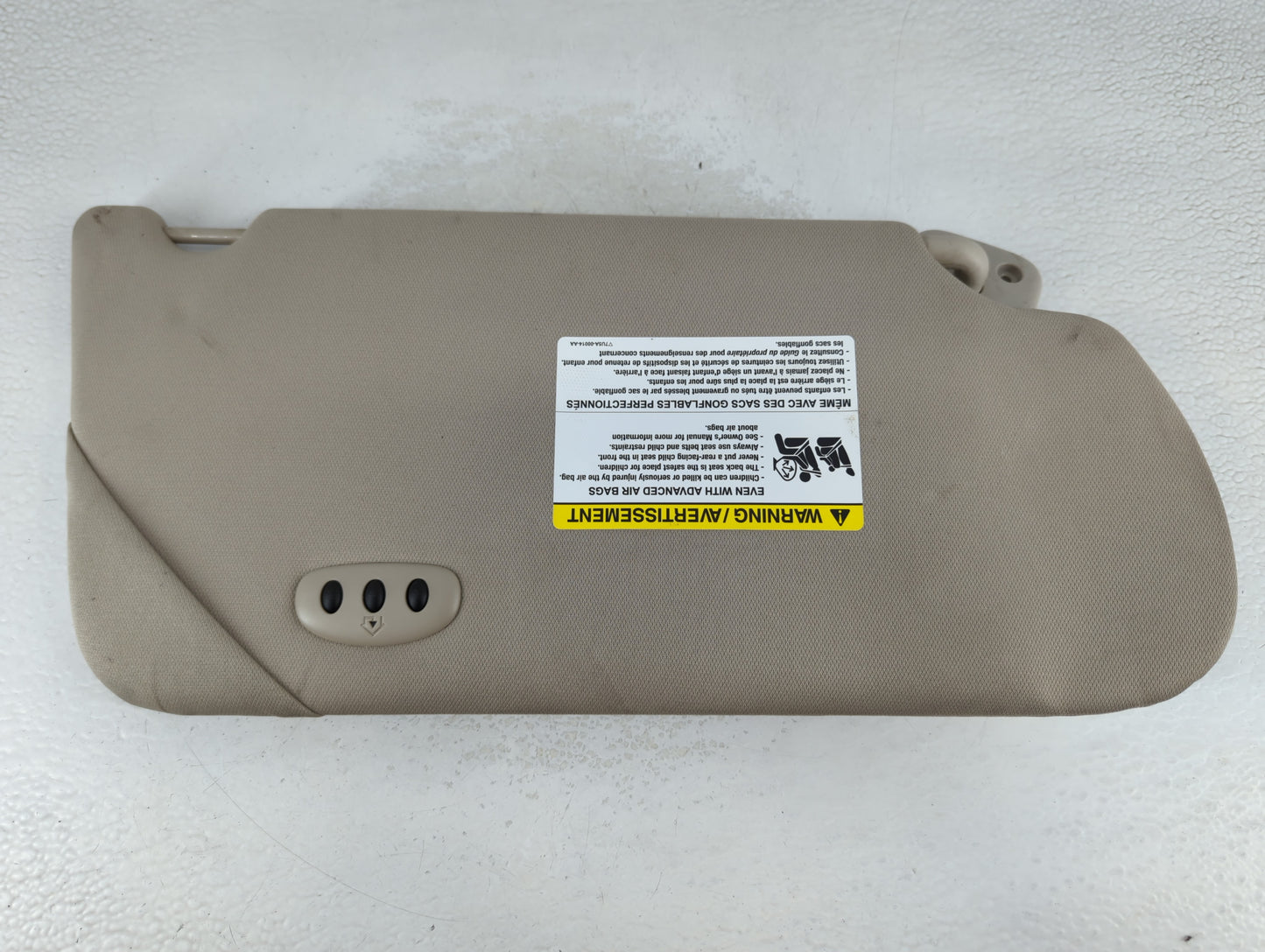 2009-2012 Ford Flex Sun Visor Shade Replacement Driver Left Mirror Fits Fits 2009 2010 2011 2012 OEM Used Auto Parts - Oemus