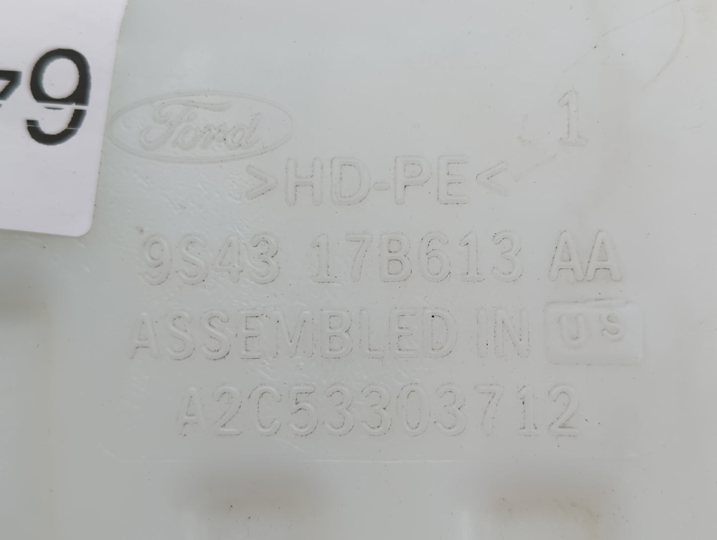 2008-2011 Ford Focus Windshield Washer Fluid Reservoir Bottle Oem - Oemusedautoparts1.com