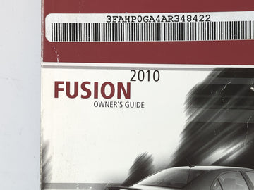 2010 Ford Fusion Owners Manual Book Guide OEM Used Auto Parts