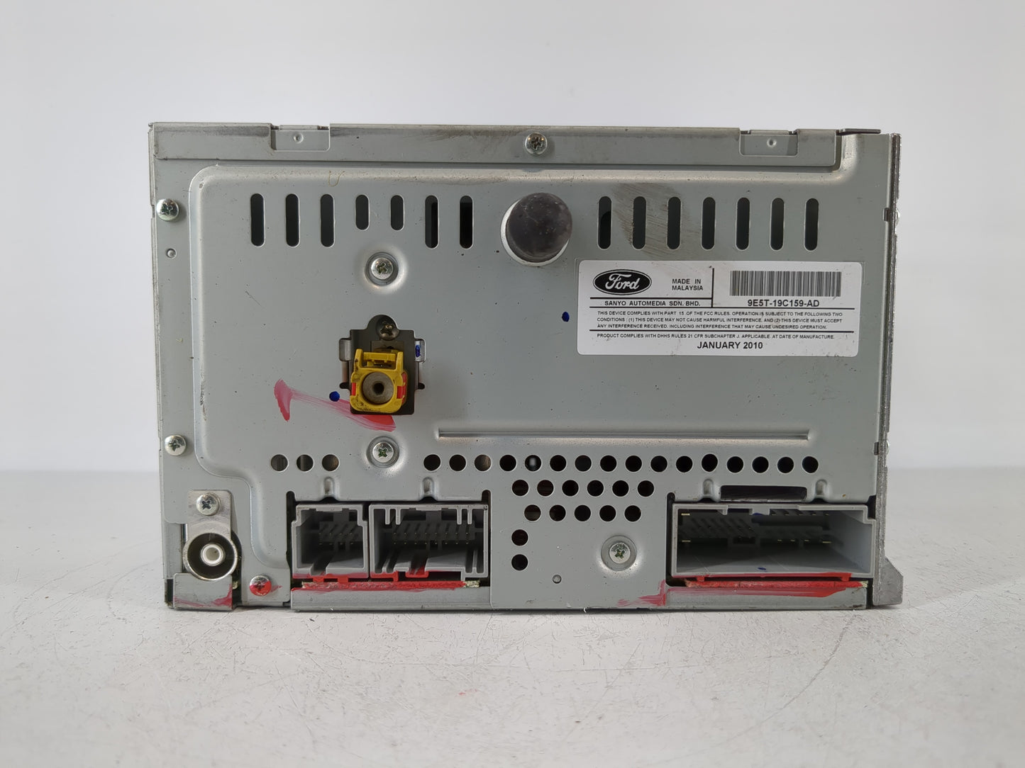 2010 Ford Fusion Radio AM FM Cd Player Receiver Replacement P/N:9E5T-19C107-BC Fits OEM Used Auto Parts - Oemusedautoparts1.