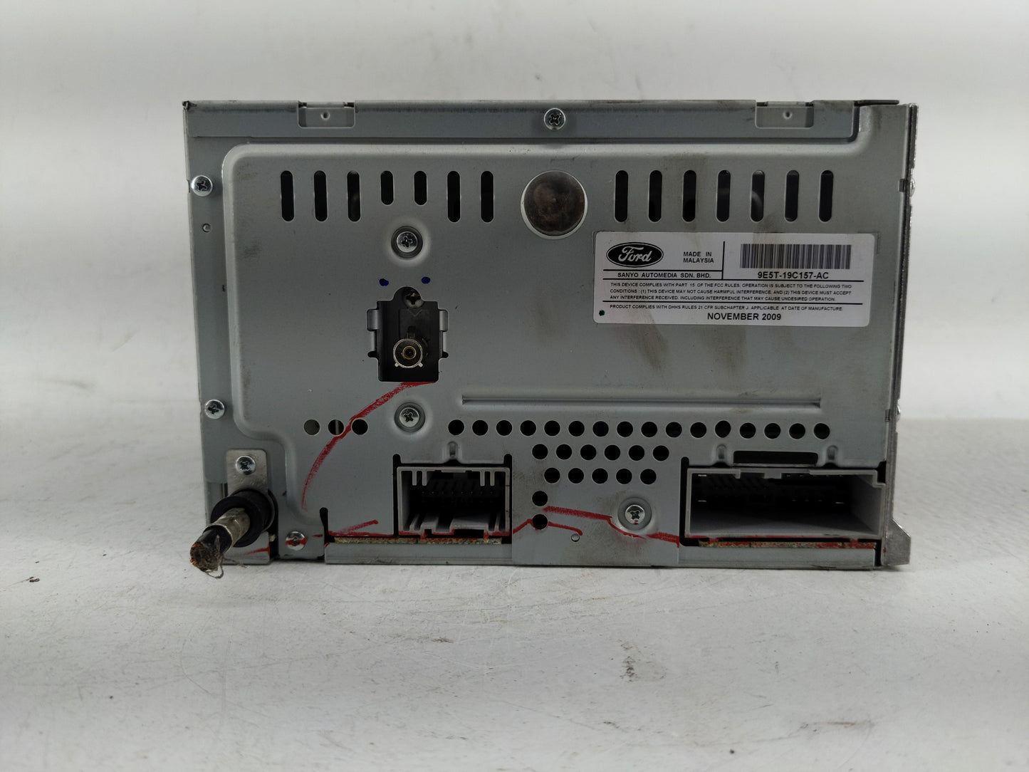 2010 Ford Fusion Radio AM FM Cd Player Receiver Replacement P/N:9E5T-19C157-AC Fits OEM Used Auto Parts - Oemusedautoparts1.