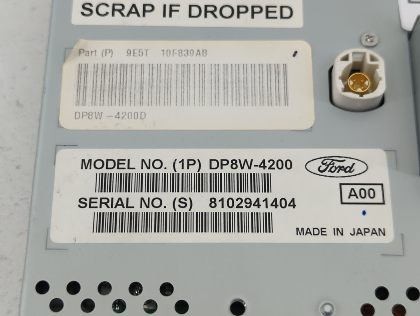 2010-2010 Ford Fusion Information Display Screen - Oemusedautoparts1.com