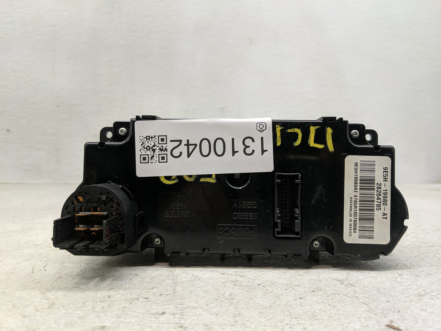 2010-2012 Ford Fusion Climate Control Module Temperature AC/Heater Replacement P/N:9E5H-19980-AT 28264785 Fits Fits 2010 201