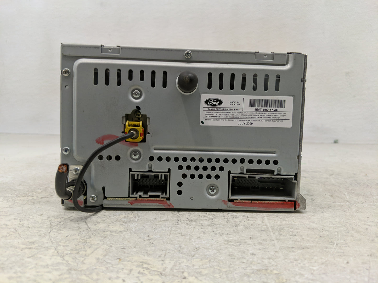 2010 Ford Fusion Radio AM FM Cd Player Receiver Replacement P/N:9E5T-19C157-AB Fits OEM Used Auto Parts - Oemusedautoparts1.