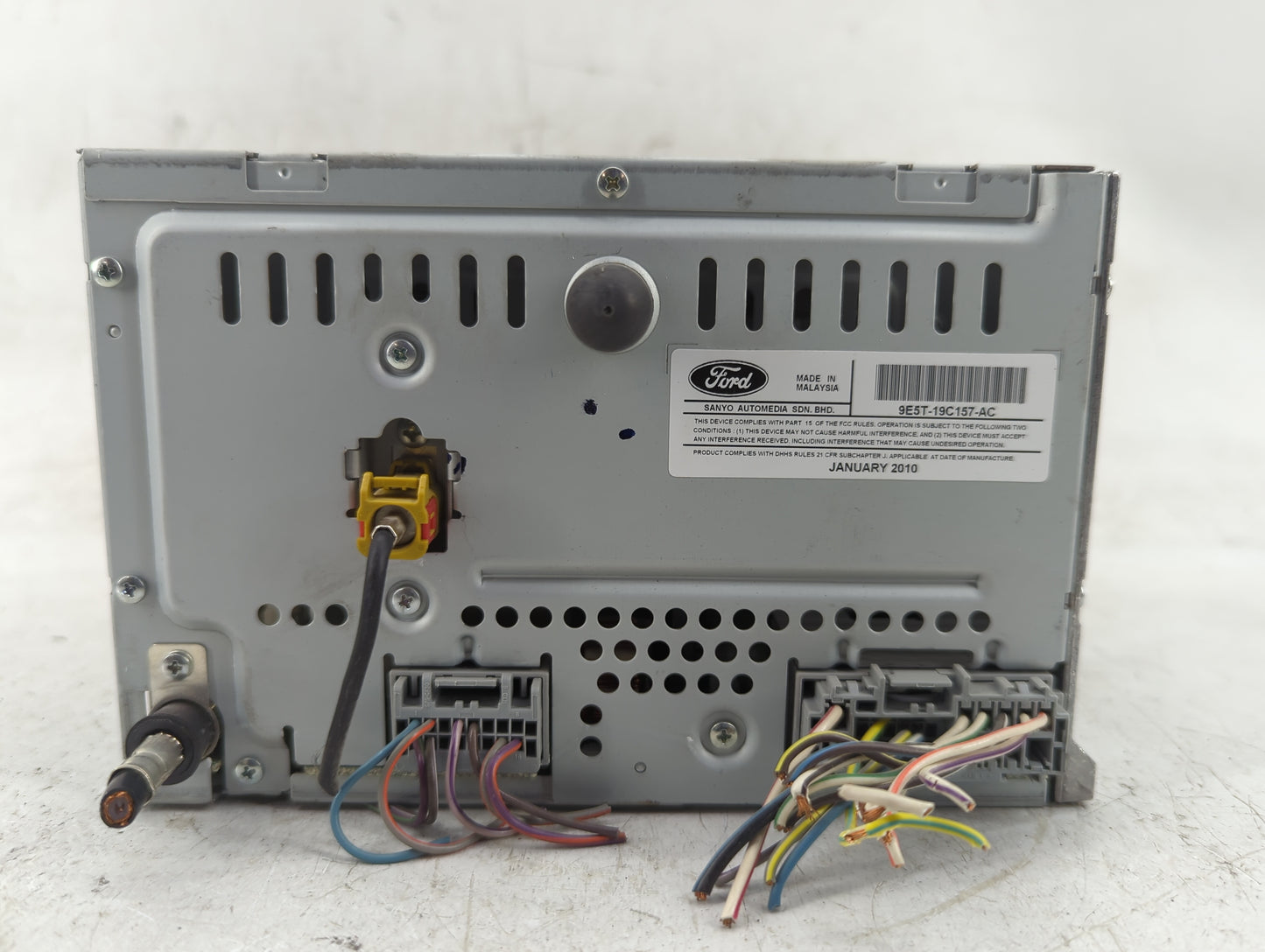 2010 Ford Fusion Radio AM FM Cd Player Receiver Replacement P/N:9E5T-19C157-AC Fits OEM Used Auto Parts - Oemusedautoparts1.