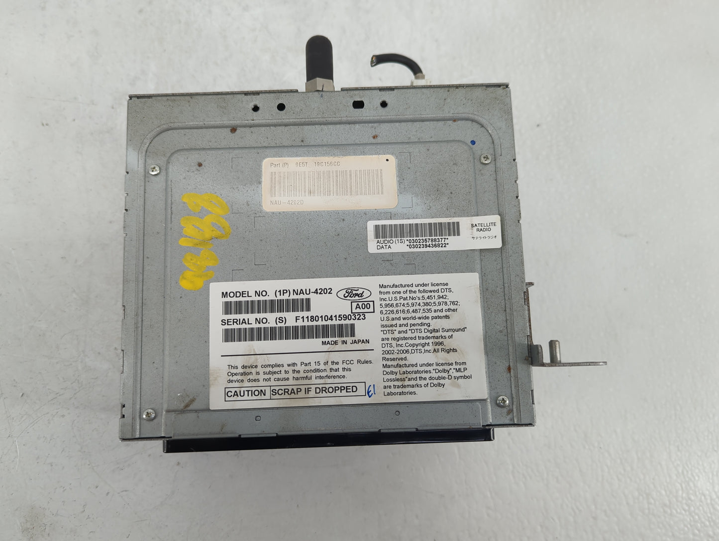 2010 Ford Fusion Radio AM FM Cd Player Receiver Replacement P/N:9E5T-19C156-CC Fits OEM Used Auto Parts - Oemusedautoparts1.