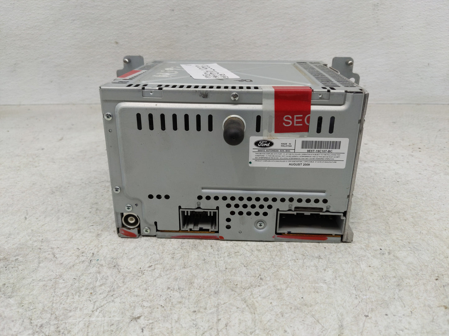 2010 Ford Fusion Radio AM FM Cd Player Receiver Replacement P/N:9E5T-19C107-BC Fits OEM Used Auto Parts - Oemusedautoparts1.