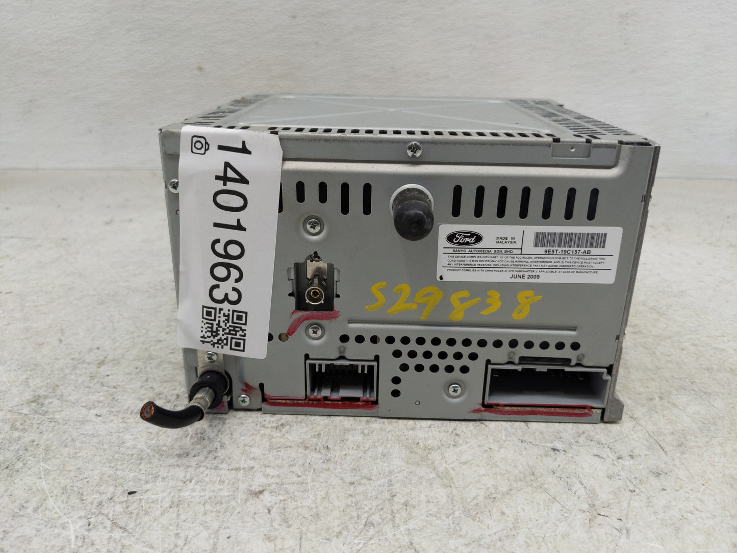 2010 Ford Fusion Radio AM FM Cd Player Receiver Replacement P/N:9E5T-19C157-AB Fits OEM Used Auto Parts - Oemusedautoparts1.