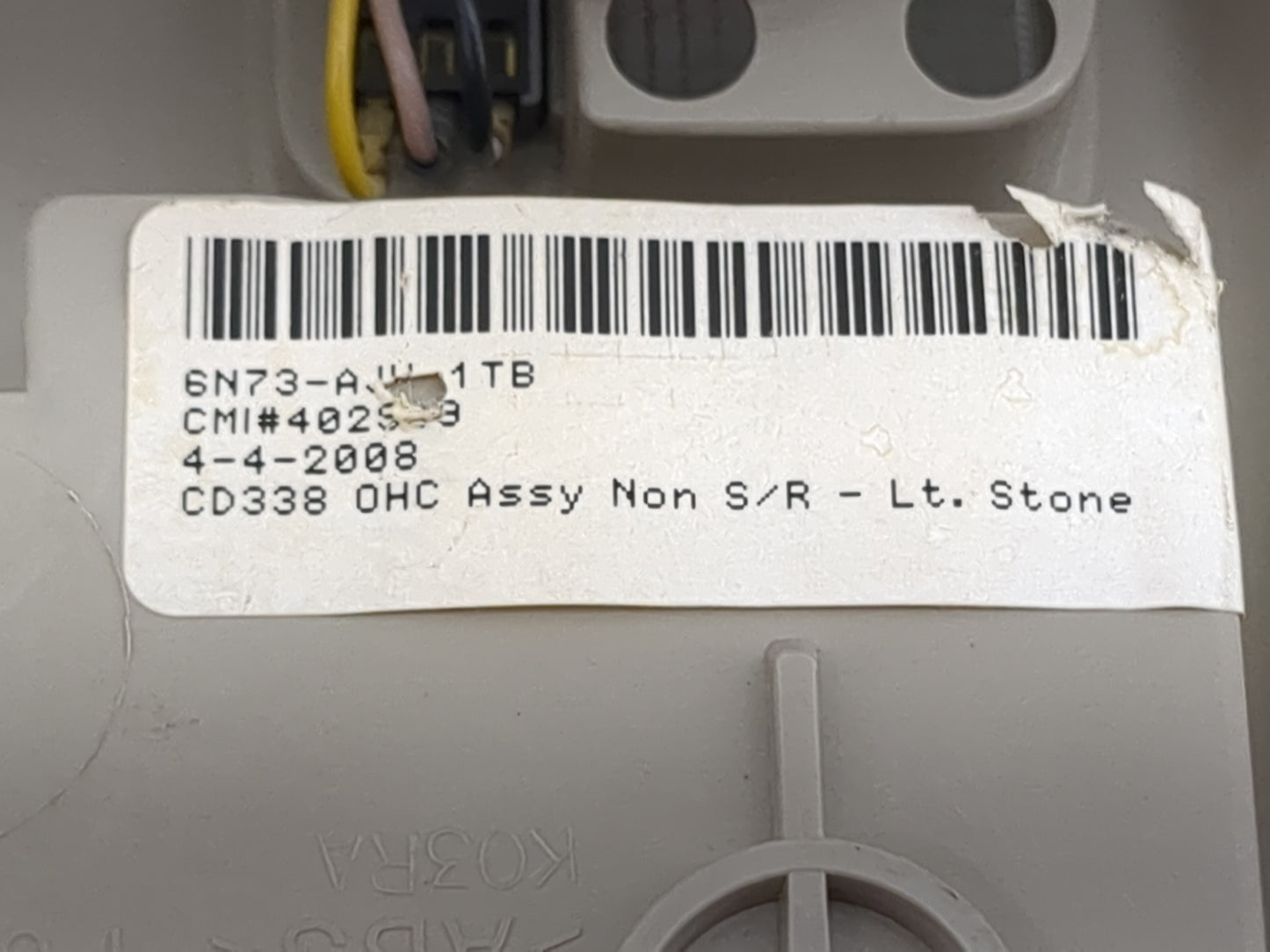 2010-2012 Ford Fusion Overhead Roof Console Tan 1497374 - Oemusedautoparts1.com
