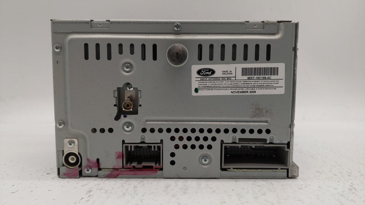 2010 Ford Fusion Radio AM FM Cd Player Receiver Replacement P/N:9E5T-19C158-AC 9E5T-19C158-AB OEM Used Auto Parts - Oemuseda