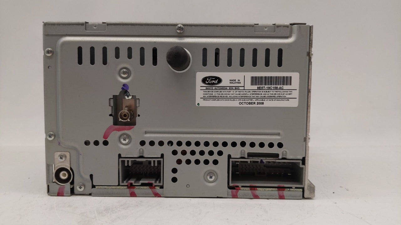 2010 Ford Fusion Radio AM FM Cd Player Receiver Replacement P/N:9E5T-19C158-AC 9E5T-19C158-AB Fits OEM Used Auto Parts - Oem