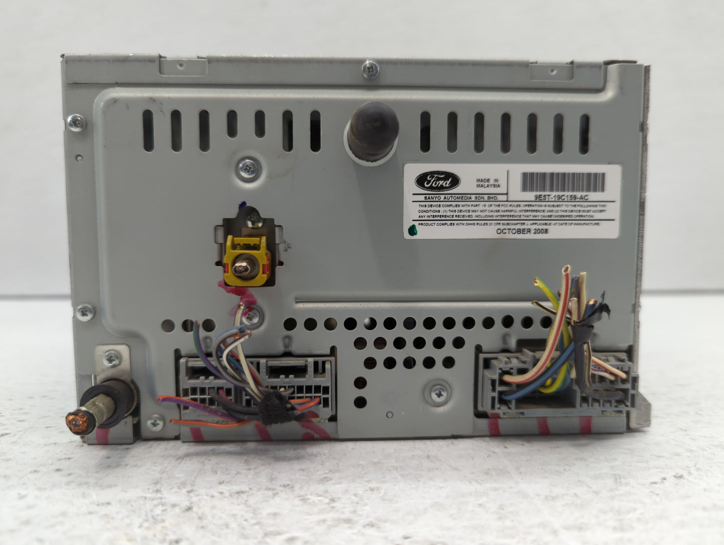 2010 Ford Fusion Radio AM FM Cd Player Receiver Replacement P/N:9E5T-19C159-AC Fits OEM Used Auto Parts - Oemusedautoparts1.