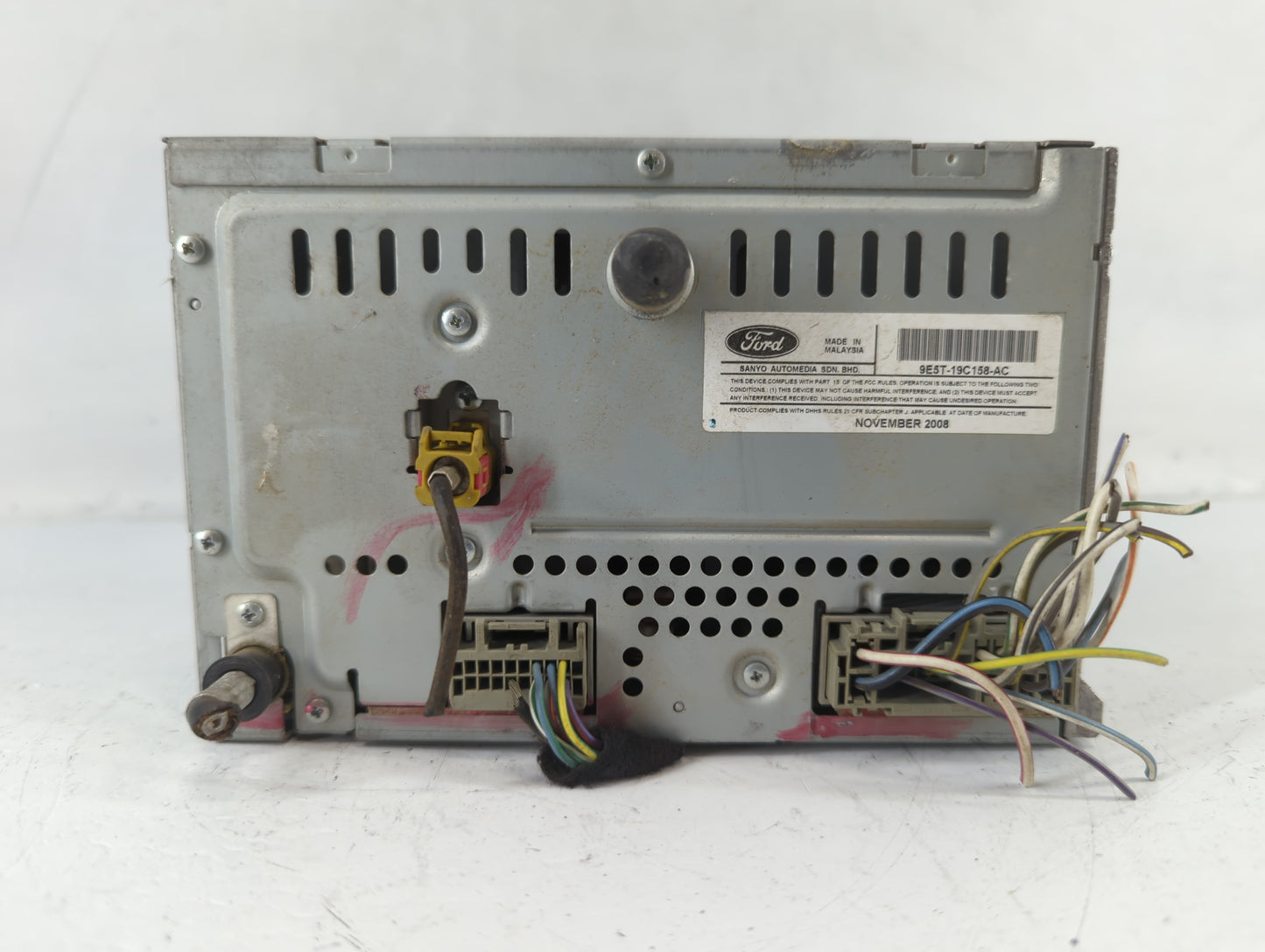 2010 Ford Fusion Radio AM FM Cd Player Receiver Replacement P/N:9E5T-19C158-AC Fits OEM Used Auto Parts - Oemusedautoparts1.