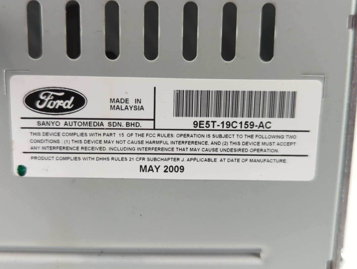 2010 Ford Fusion Am Fm Cd Player Radio Receiver - Oemusedautoparts1.com