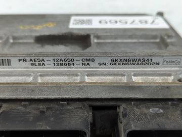 2010 Ford Fusion PCM Engine Control Computer ECU ECM PCU OEM P/N:AE5A-12A650-CMB Fits OEM Used Auto Parts
