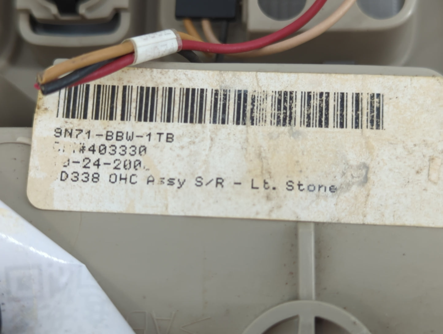 2010 Ford Fusion Overhead Roof Console Interior Dome Light - Oemusedautoparts1.com