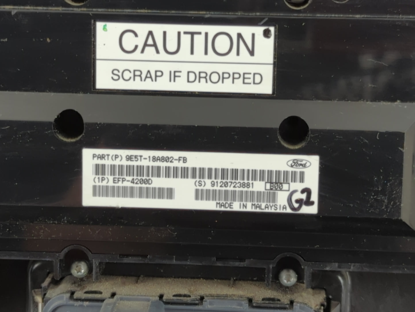 2010 Ford Fusion Climate Control Module Temperature AC/Heater Replacement P/N:9E5T-18A802-FB Fits OEM Used Auto Parts - Oemu
