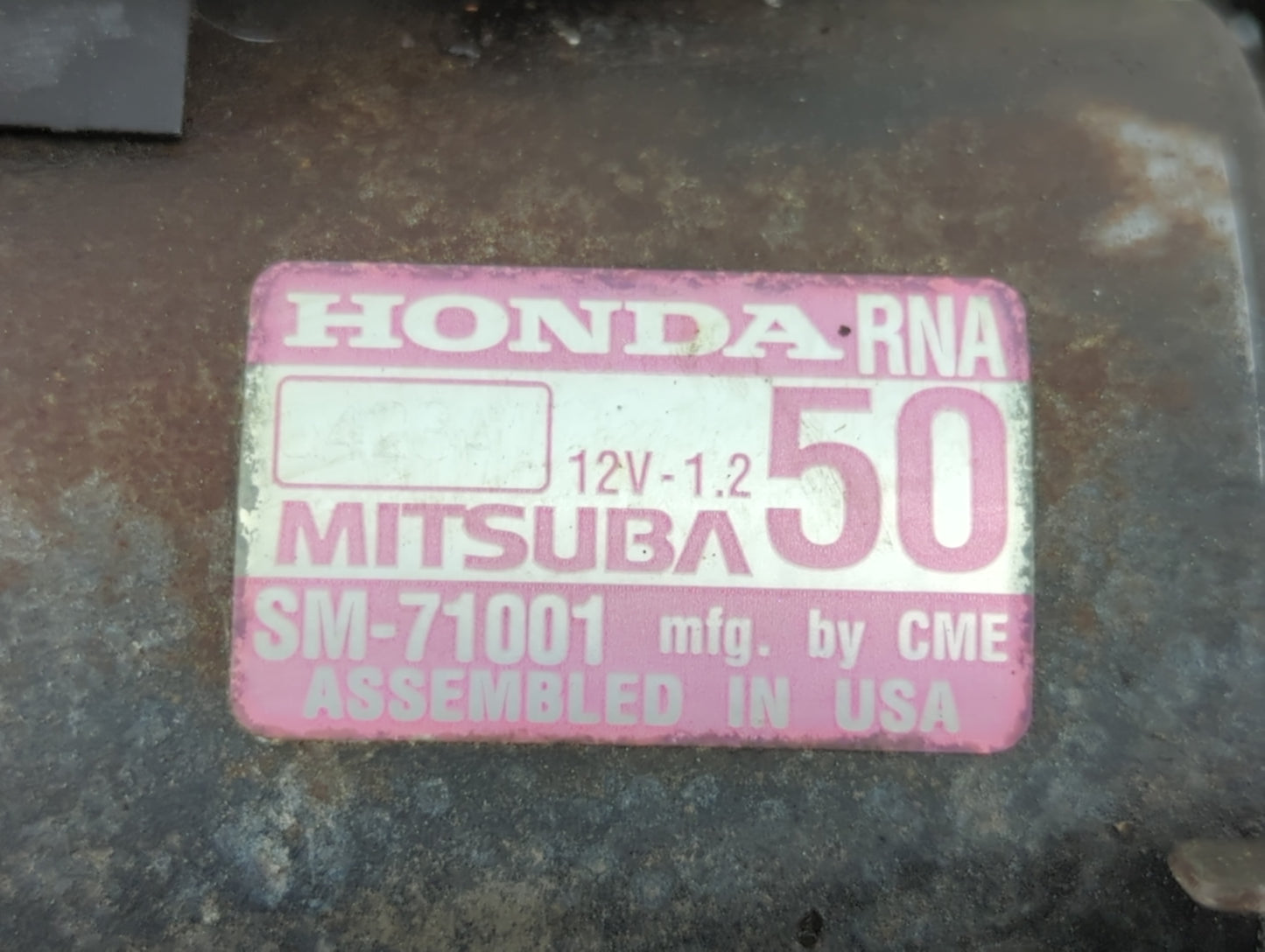 2006-2011 Honda Civic Car Starter Motor Solenoid OEM P/N:SM-71001 Fits Fits 2006 2007 2008 2009 2010 2011 OEM Used Auto Part