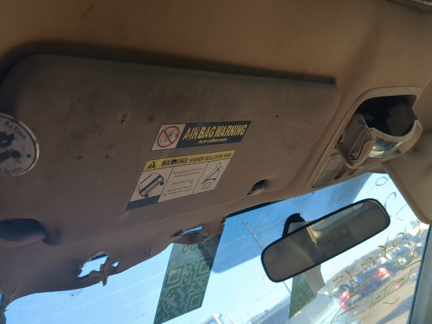 2010-2011 Honda Cr-V Sun Visor Shade Replacement Driver Left Mirror Fits Fits 2010 2011 OEM Used Auto Parts - Oemusedautopar