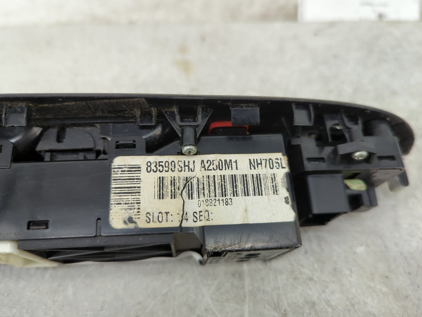 2005-2010 Honda Odyssey Master Power Window Switch Replacement Driver Side Left P/N:83590SHJA250M1 NH705L Fits OEM Used Auto