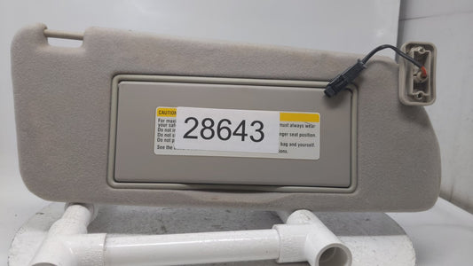 2010 Hyundai Genesis Sun Visor Shade Replacement Passenger Right Mirror Fits OEM Used Auto Parts