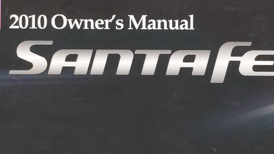 2010 Hyundai Santa Fe Owners Manual Book Guide OEM Used Auto Parts