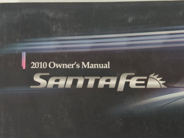 2010 Hyundai Santa Fe Owners Manual Book Guide P/N:A2BO-EC04D OEM Used Auto Parts