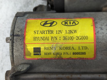2008-2015 Kia Optima Car Starter Motor Solenoid OEM P/N:36100-2G000 Fits Fits 2008 2009 2010 2011 2012 2013 2014 2015 2016 OEM Used Auto Parts