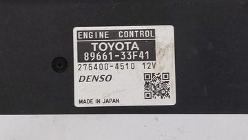 2010 Lexus Es350 PCM Engine Control Computer ECU ECM PCU OEM P/N:89661-33F41 89661-33F40 Fits OEM Used Auto Parts