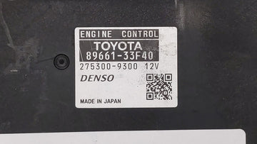 2010 Lexus Es350 PCM Engine Control Computer ECU ECM PCU OEM P/N:89661-33F41 89661-33F40 Fits OEM Used Auto Parts