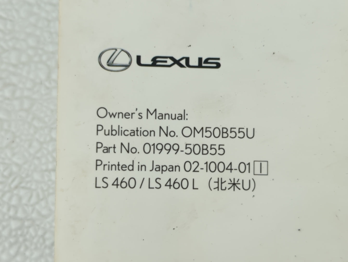 2010 Lexus Ls460 Owners Manual Book Guide OEM Used Auto Parts - Oemusedautoparts1.com