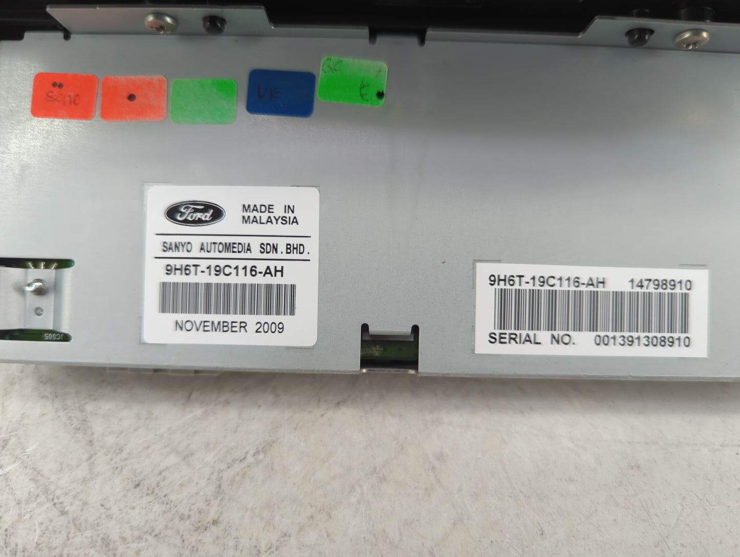 2010-2012 Lincoln Mkz Radio AM FM Cd Player Receiver Replacement P/N:9H6T-19C116-AH Fits Fits 2010 2011 2012 OEM Used Auto P