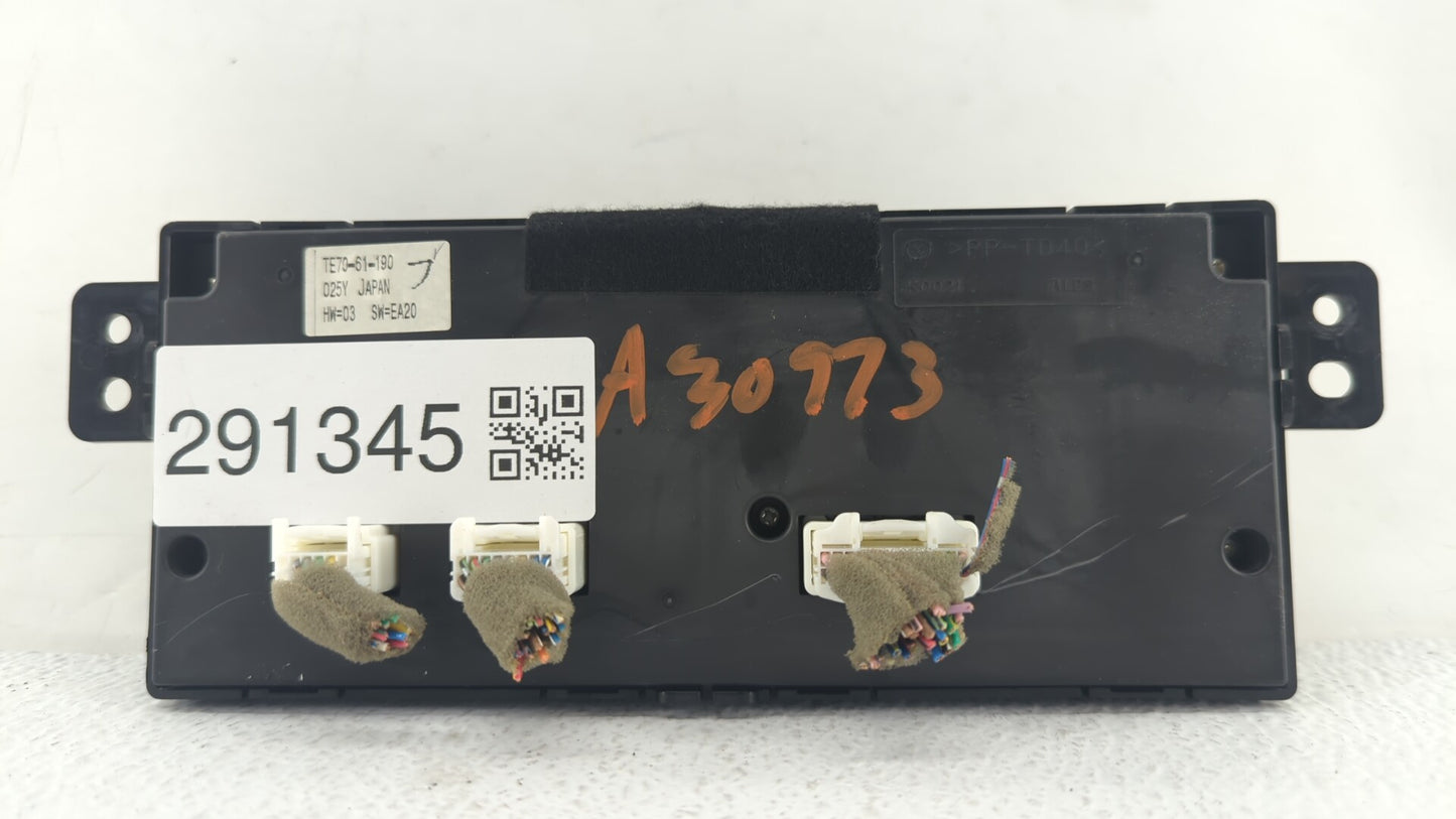 2010-2015 Mazda Cx-9 Climate Control Module Temperature AC/Heater Replacement P/N:TE70-61-190 Fits OEM Used Auto Parts - Oem