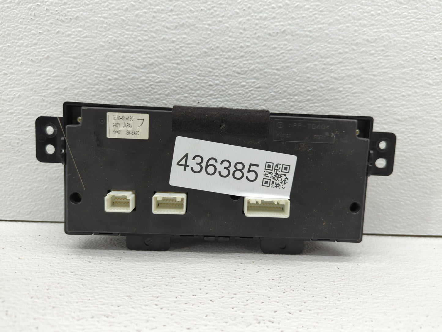 2010-2015 Mazda Cx-9 Climate Control Module Temperature AC/Heater Replacement P/N:TE70-61-190 Fits OEM Used Auto Parts - Oem