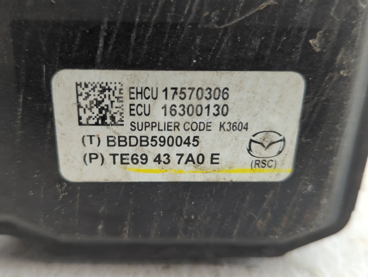 2010-2012 Mazda Cx-9 Anti-Lock Brake ABS Pump Module Actuator OEM P/N:TE69 43 7A0 Fits Fits 2010 2011 2012 OEM Used Auto Par