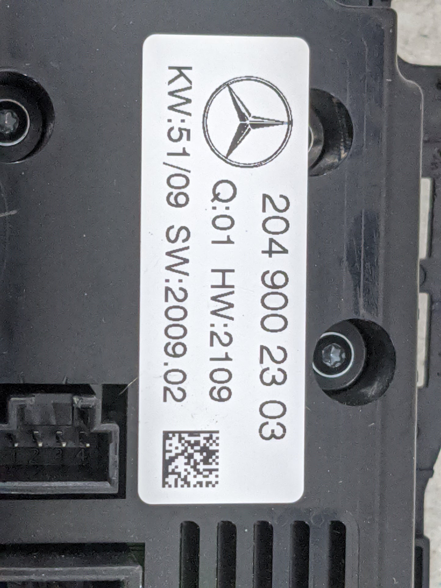 2010 Mercedes-Benz C-Class Climate Control Module Temperature AC/Heater Replacement P/N:204 900 23 03 Fits Fits 2009 OEM Use