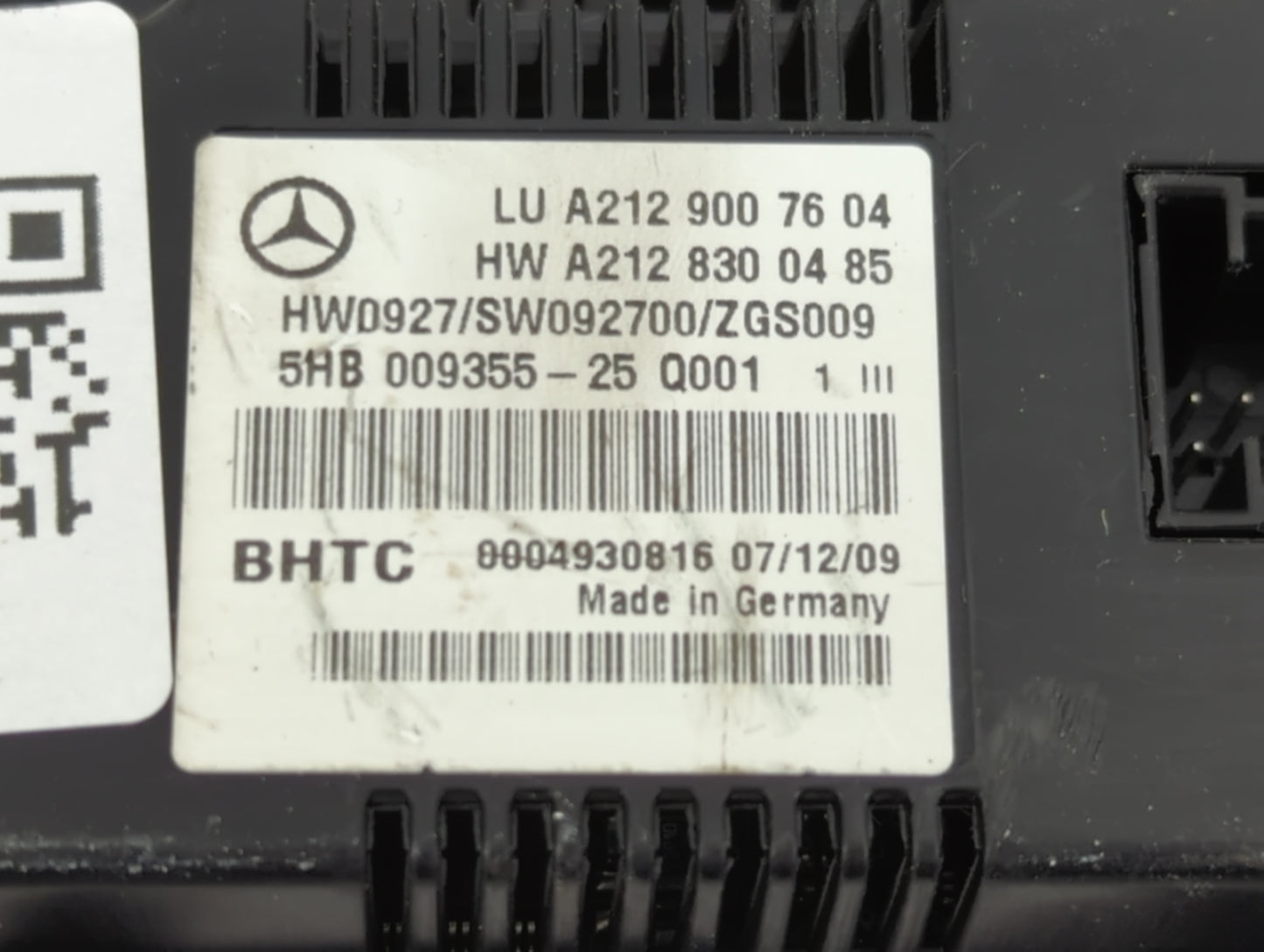 2010 Mercedes-Benz E350 Climate Control Module Temperature AC/Heater Replacement P/N:A212 830 04 85 A212 900 76 04 Fits OEM