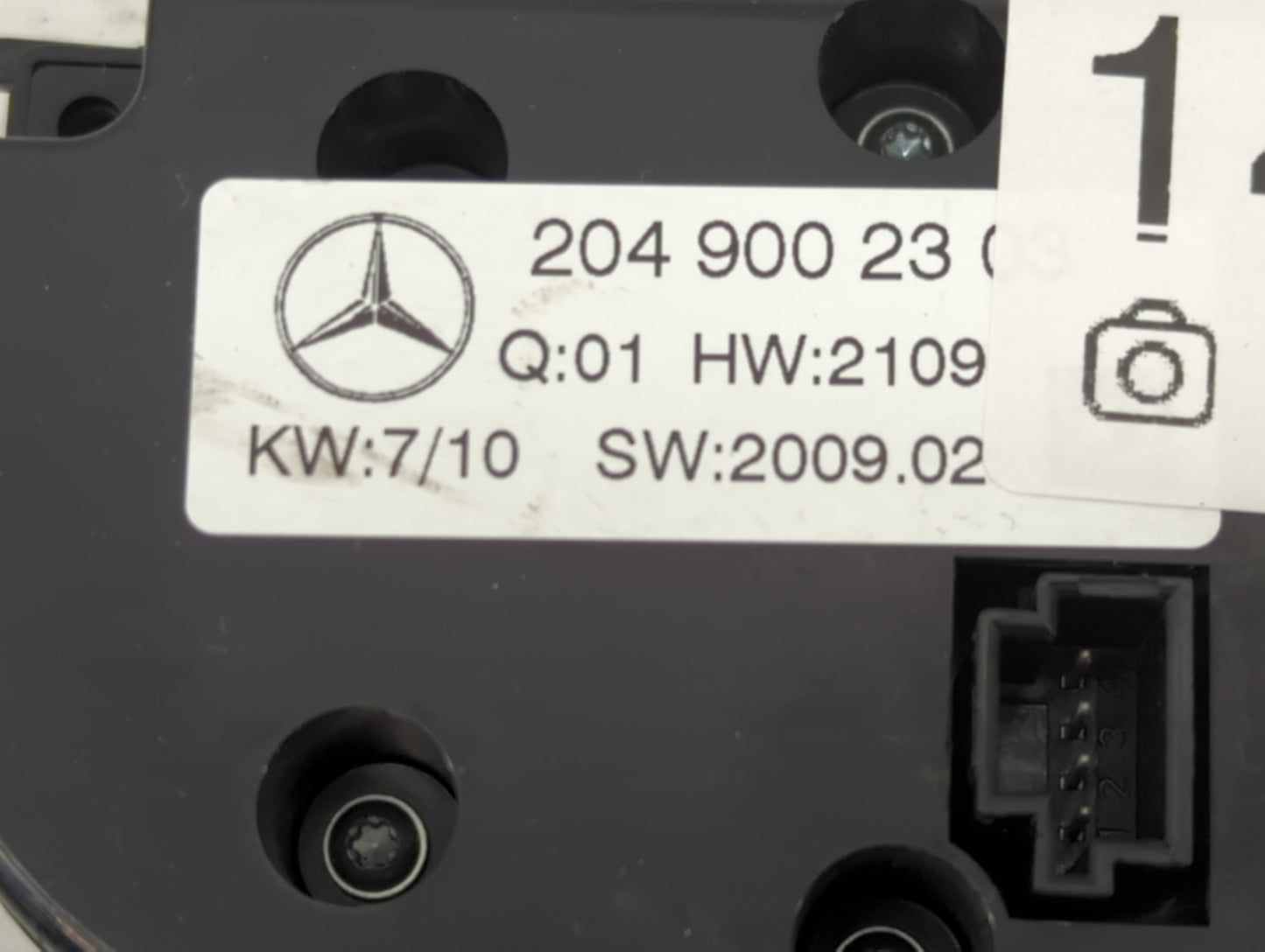 2010 Mercedes-Benz Glk350 Climate Control Module Temperature AC/Heater Replacement P/N:2049002303 Fits OEM Used Auto Parts -