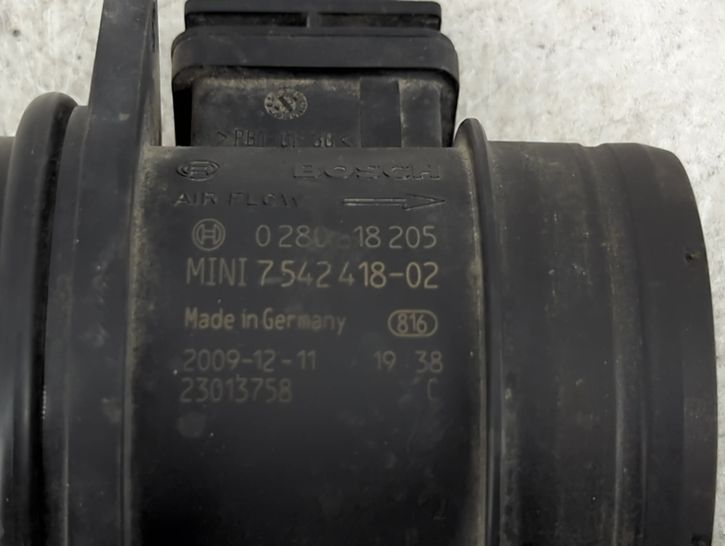 2008-2010 Mini Cooper Mass Air Flow Meter Maf 1487629 - Oemusedautoparts1.com