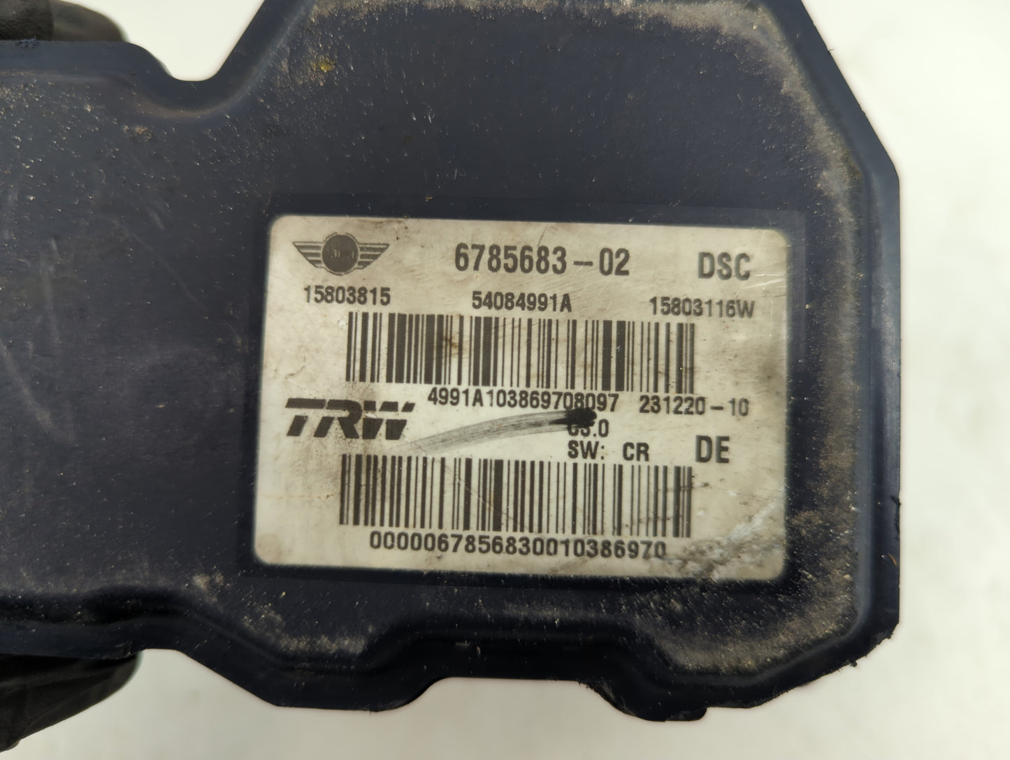 2009-2010 Mini Cooper ABS Pump Control Module Replacement P/N:6785683-02 3451 6790381 02 Fits Fits 2009 2010 OEM Used Auto P
