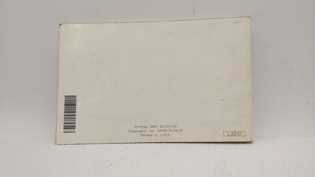 2010 Nissan Altima Owners Manual Book Guide OEM Used Auto Parts - Oemusedautoparts1.com