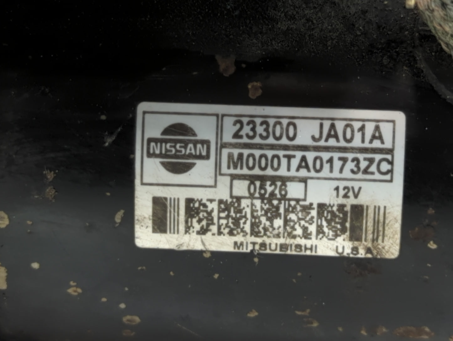 2007-2013 Nissan Altima Car Starter Motor Solenoid OEM P/N:23300 JA01A Fits Fits 2007 2008 2009 2010 2011 2012 2013 OEM Used