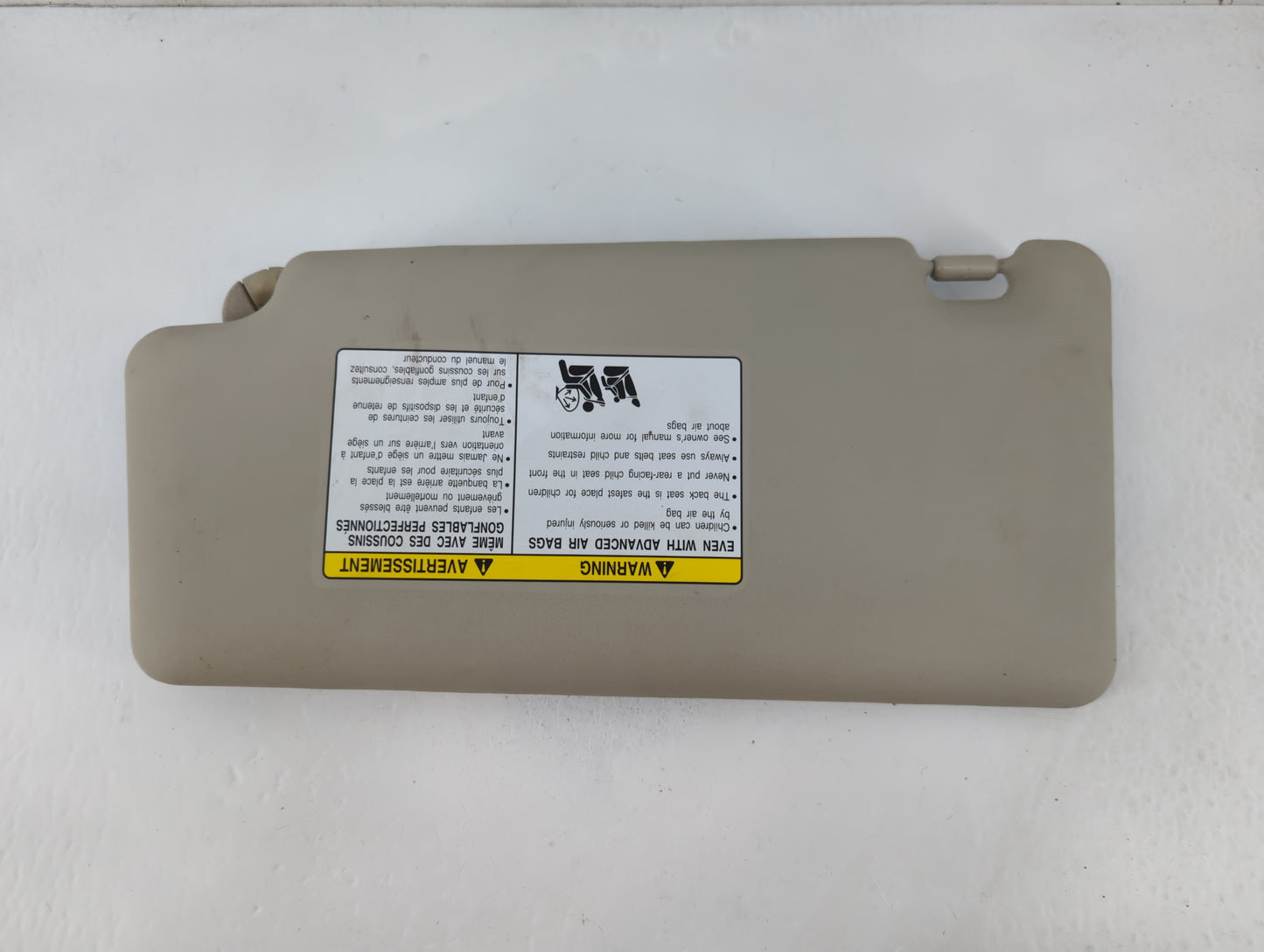 2008-2010 Nissan Rogue Sun Visor Shade Replacement Passenger Right Mirror Fits Fits 2008 2009 2010 OEM Used Auto Parts - Oem